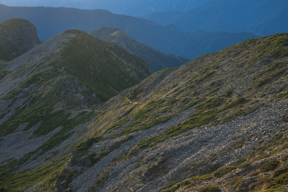 The trail up to Snow Mountain Main Peak.